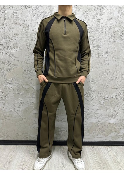 Yarım Pat Fermuarlı Eşofman Takımı