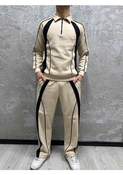 Yarım Pat Fermuarlı Eşofman Takımı