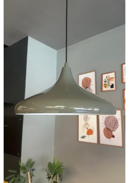 Antrasit Renkli Tekli Avize, Modern Salon, Mutfak ve Kafe Aydınlatması