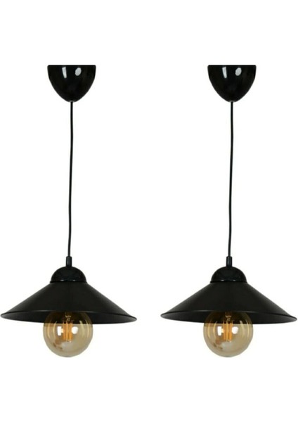 Şık Siyah Dekoratif Tekli Sarkıt Avize, Garantili ve Otantik Tasarım