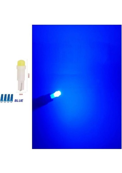 (4xadet) 1 Set 12V LED Mını Dipsiz T5 Blue (Mini Dipsiz Ampul Mavi) fiyatları