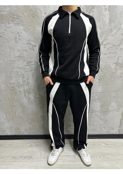 Yarım Pat Fermuarlı Eşofman Takımı