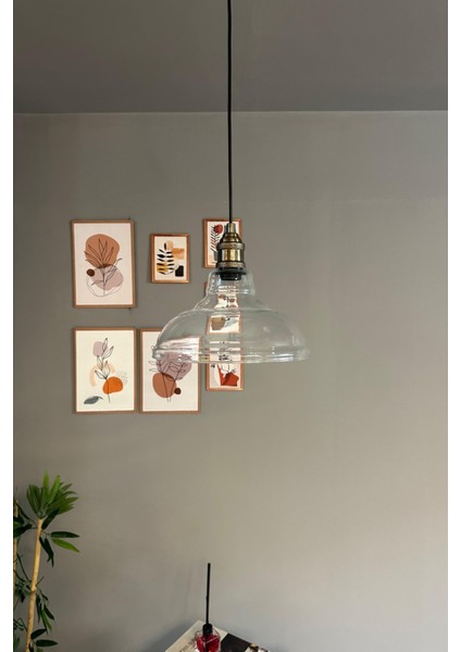 Şeffaf Cam Lale Tasarımlı Retro Sarkıt Avize, Restoran ve Salon Aydınlatması fiyatları