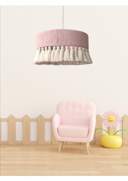 Şık Pembe Avize, Salon, Yatak Odası ve Çocuk Odası Için Bohem Tarz