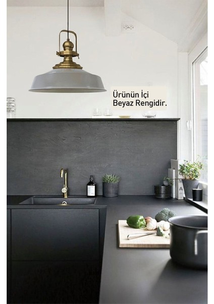 Gri Eskitme Tekli Sarkıt Avize, Retro Tarz, Restoran ve Cafe Aydınlatması fiyatları