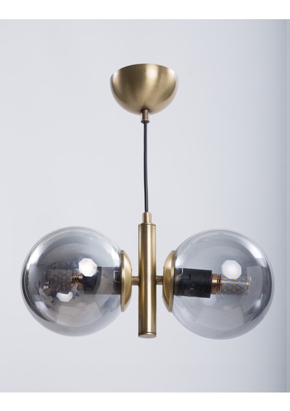 Şık Eskitme Kaplama Füme Camlı Modern Avize fiyatları