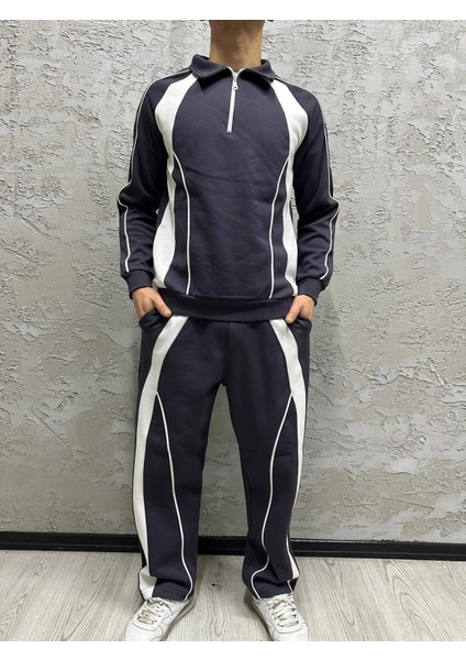 Yarım Pat Fermuarlı Eşofman Takımı