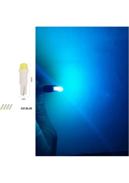 (4xadet) 1 Set 12V LED Mını Dipsiz T5 Ice Blue (Mini Dipsiz Ampul Buz Mavi) fiyatları