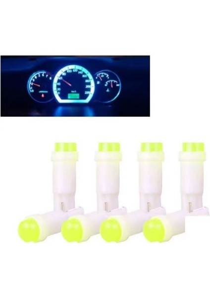 (4xadet) 1 Set 12V LED Mını Dipsiz T5 Ice Blue (Mini Dipsiz Ampul Buz Mavi) modelleri