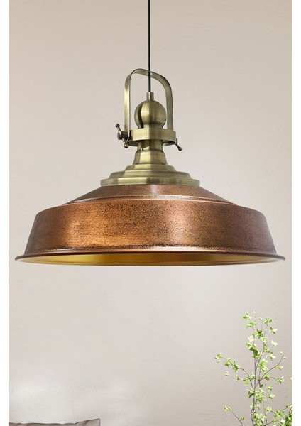 Bakır Rengi Retro Sarkıt Avize, Salon ve Restoran Aydınlatması