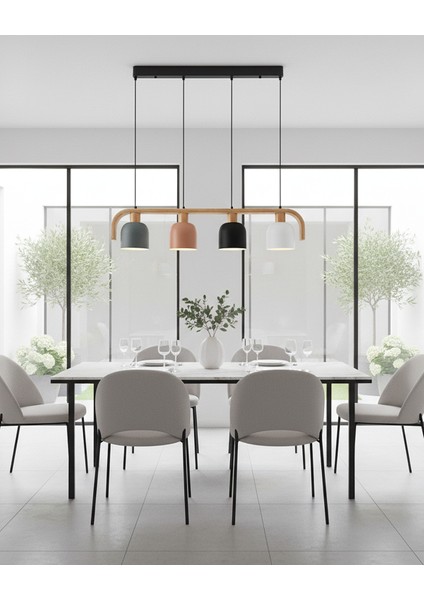 Modern 4'lü Sıralı Sarkıt Aydınlatma, Şık ve Zarif Tasarım fiyatları