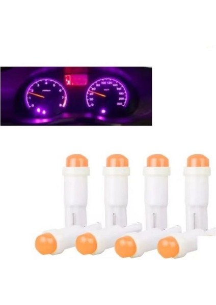 (4xadet) 1 Set 12V LED Mını Dipsiz T5 Purple (Mini Dipsiz Ampul Mor) fırsatları