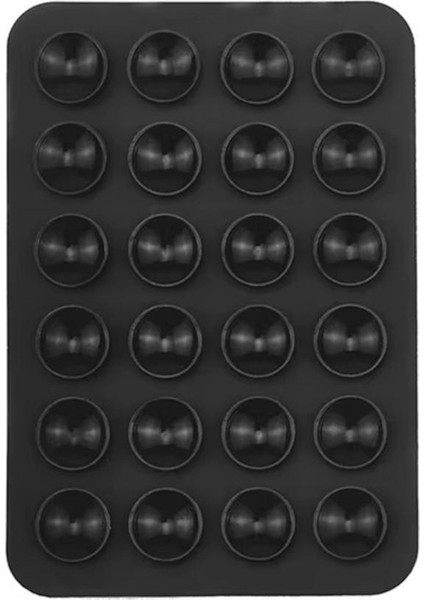 Esnek Silikon Telefon Tutucu Ahtapot Tasarımı, Siyah