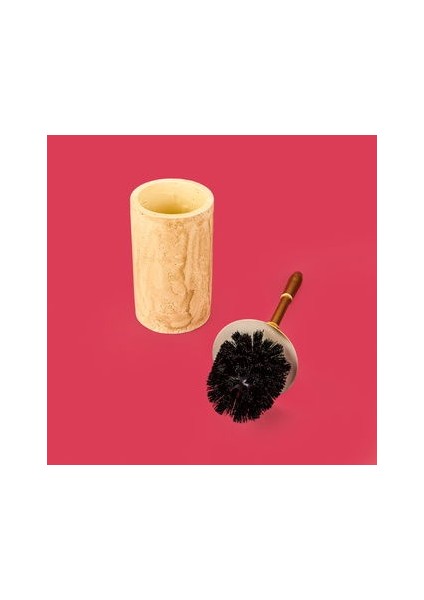 Bath Traverten Görünümlü Tuvalet Fırçası - Bej modelleri