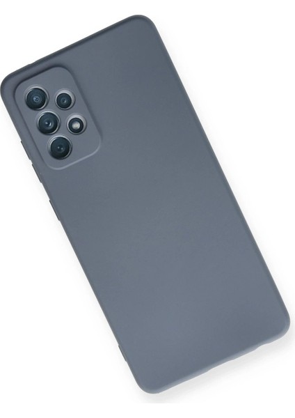 Samsung Galaxy A72 Kılıf Nano Içi Kadife Silikon - GRI-(5796) - TGR4557-6645 modelleri