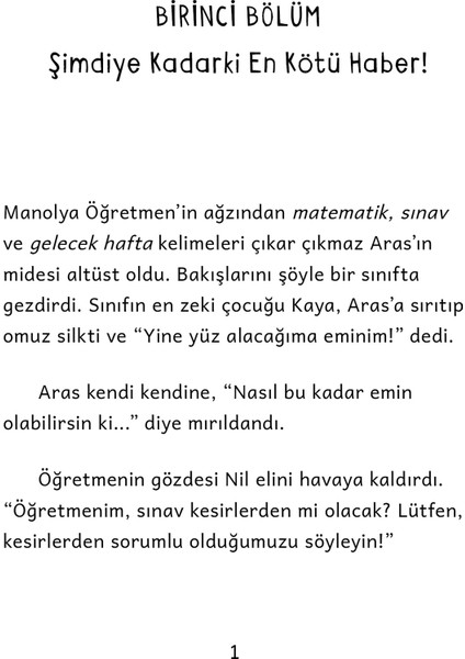 Sınavla Baş Etmenin Yolları Resimli Çocuk Kitabı / 9 yaş + modelleri
