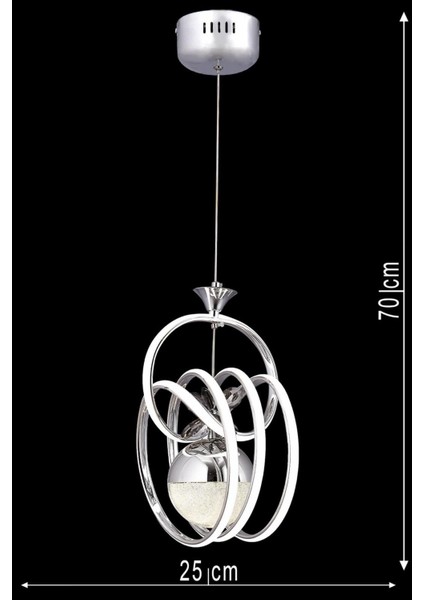 3 Renk Krom LED Avize, Kristal Taşlı, Modern Aydınlatma Tasarımı fiyatları