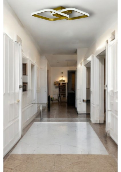 Modern Eskitme Renkli Beyaz LED 2 Li Avize, Salon, Mutfak, Hol Işıklandırma