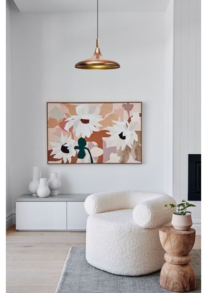 Bakır Ahşap Tekli Avize, Modern ve Şık Salon, Mutfak, Cafe Aydınlatması fiyatları