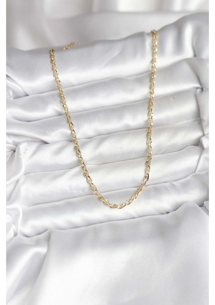 14K Gold Renk Kaplama Ezme Plaka Model CM Kadın Kolye - TJ-BKO10750 fiyatları