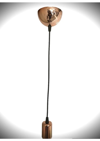 70CM Bakır Renk Sarkıt Lale Duy, Ampul Hariç, Şık ve Zarif Tasarım