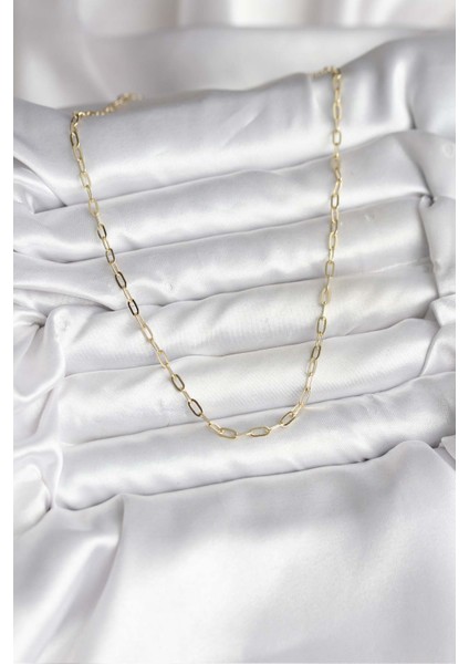 14K Gold Renk Kaplama Ataç Zincir Model cm Kadın Kolye - TJ-BKO10744 fiyatları