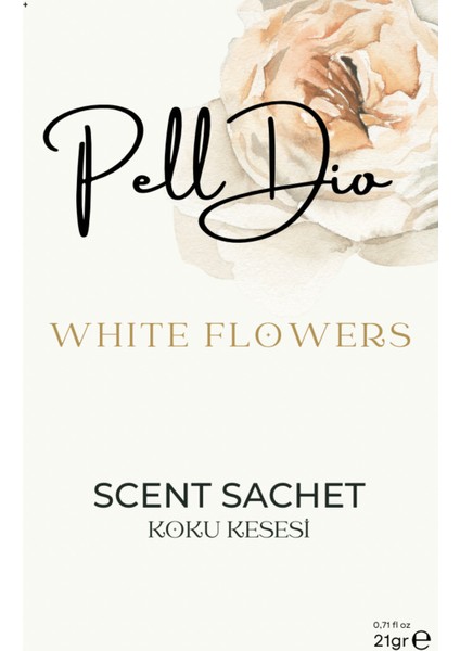 White Flowers Ayakkabılık Dolap ve Çekmece Parfümlü Kese Kokusu Oda Koku Kesesi modelleri
