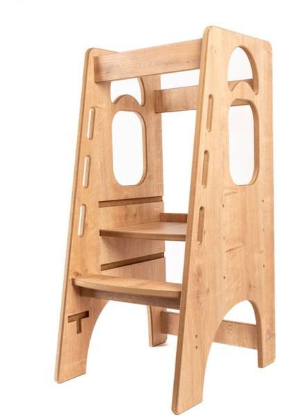 Eğitici Ahşap Montessori Öğrenme Kulesi, Çocuklar Için Güvenli ve Eğlenceli