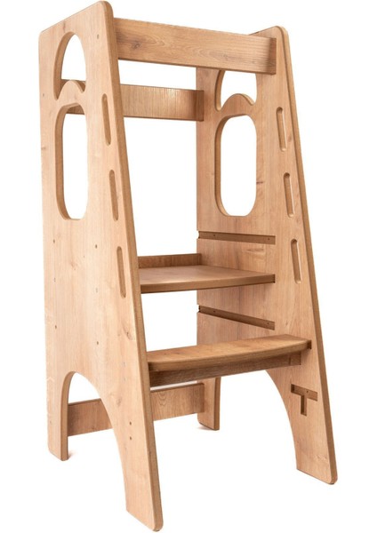 Eğitici Ahşap Montessori Öğrenme Kulesi, Çocuklar Için Güvenli ve Eğlenceli fiyatları