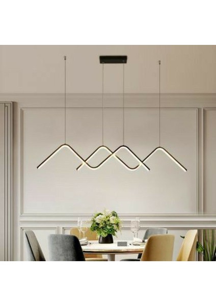 Modern 3 Renk LED Avize Sarkıt, 120 cm Uzunluk, Şık ve Işıklandırıcı Tasarım