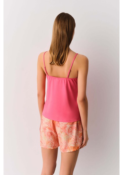 Pembe Daphne Atlet Şort Pijama Takımı fiyatları