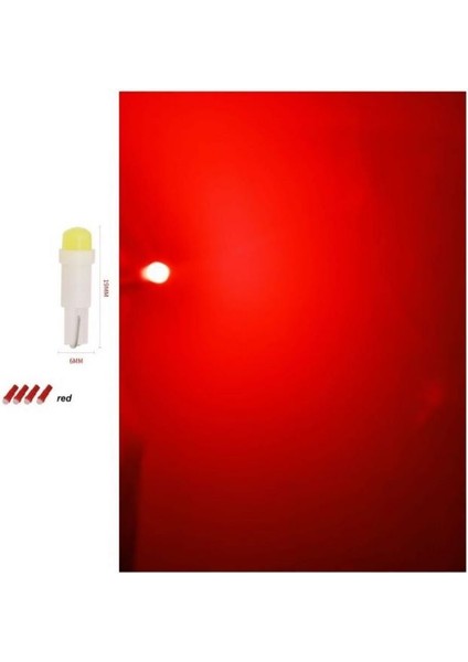 (4xadet) 1 Set 12V LED Mını Dipsiz T5 Red (Mini Dipsiz Ampul Kırmızı) modelleri