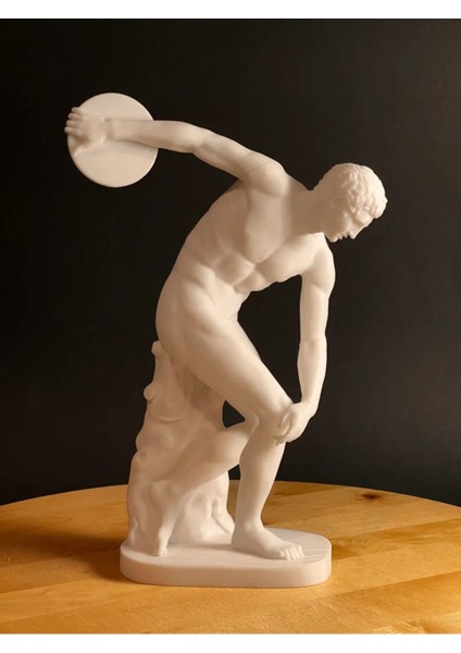 Disk Atan Ares (Myron'un Diskobolos'u) - 17 cm Pla 3D Baskı Heykel fiyatları