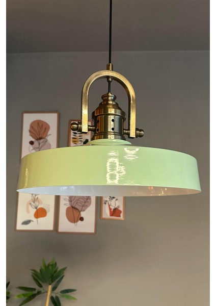 Açe Mint Tekli Delikli Eskitme Sarkıt Avize, Retro Şıklık ve Şıklık Sunar