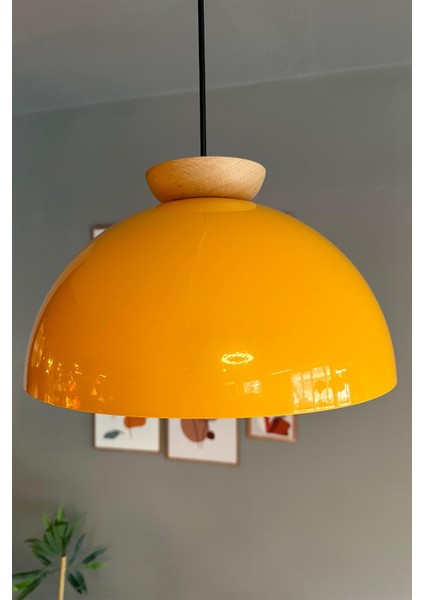 Sarı Ahşap Sarkıt Avize, Salon ve Dekorasyon Için Şık Aydınlatma fiyatları