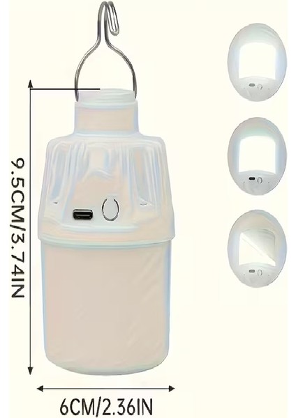 LED 30W Şarj Edilebilir Taşınabilir LED Ampul, Kamp Çadır ve Karavan Için Uygun, Kanca Askılı LED Ampul fırsatları