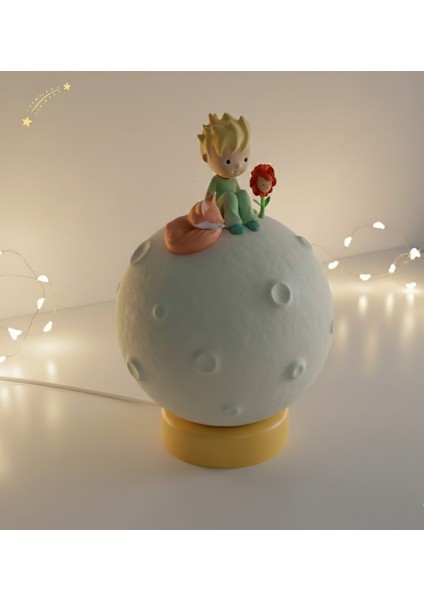 Küçük Prens'in Gezegen Lambası | Kişiselleştirilebilir LED Gece Lambası (23 Cm) | 3D Baskı fiyatları