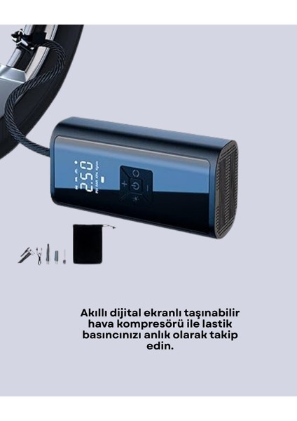 Bisiklet Motosiklet ve Araçlar Için Çok Amaçlı Hava Pompası - TGR2321-1310 modelleri