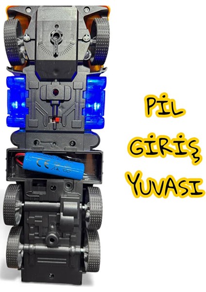 Uzaktan Kumandalı Full Fonksiyonlu 48 cm Işıklı Tır - LED Işıklı Ayrılabilir Dorse Açılır Kapılı Tır