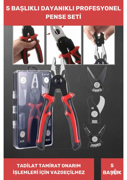 5 Başlıklı Pense Seti modelleri