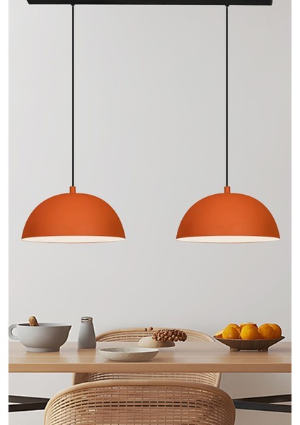 Ikili Turuncu Lipeo Avize Sarkıt, Şık ve Modern Aydınlatma Seçeneği