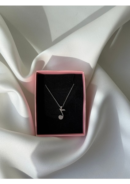 Zirkon Kolye Silver Renk 45 cm fiyatları