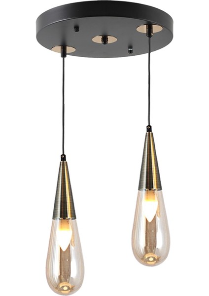 Eskitme 2'li Damla Modeli Yuvarlak Avize, Şık ve Modern Tasarım fiyatları