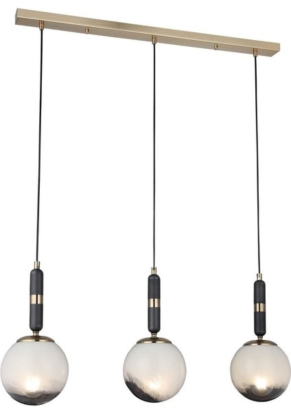 Şık 3'lü Antik Lak Avize, Zarif ve Modern Iç Mekan Aydınlatması