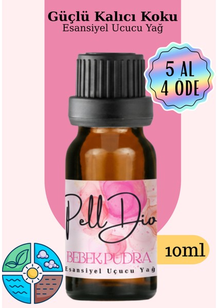 Baby Powder Esansiyel Uçucu Koku Yağı Buhurdanlık Yağı Difüzör Esansı Hobi Esans Ortam Oda 10ML