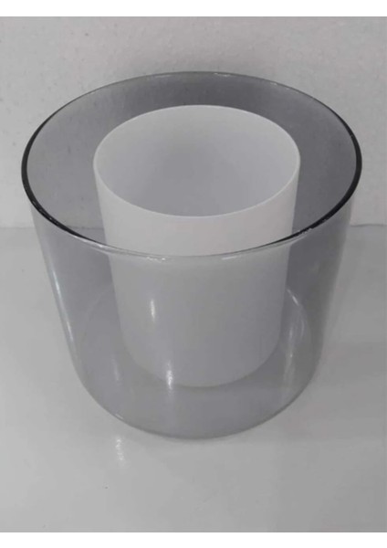 Füme Renkli Çift Cam Avize, E27, 12 cm Boy, 13,5 cm Çap, Şık Aydınlatma fiyatları