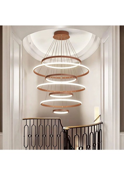 Modern Antrasit Sarkıt Avize, 3 Renk Işık, 3 Yıl Garanti, Şık Tasarım