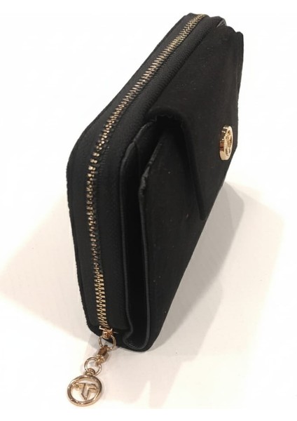 Dışı Süet Çıt Çıt Kapaklı Fermuarlı El Cüzdanı modelleri