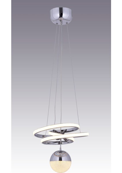 Şık 3 Renkli Kumandalı Gümüş LED Kristal Avize fiyatları