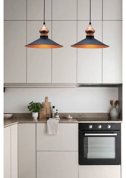 Modern Siyah Metal Sarkıt Avize, Mutfak, Salon ve Ofis Dekorasyonu fiyatları